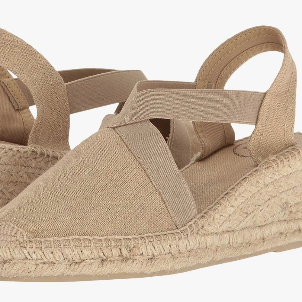 Toni Pons Ter Espadrilles Stone Linen Size 6 36